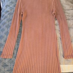 Pink Sweater Dress- L