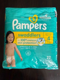 Pampers Swaddlers Size 4 Diapers 22 Count
