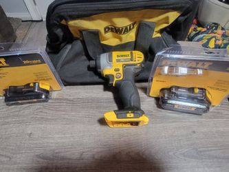 NEW DEWALT 20V IMPACT DRIVER and 2 BATTERIES 