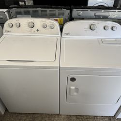 High Efficiency Whirlpool Washer & Dryer Electric Set (Warranty Included)