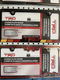 Toyota Racing Development (TRO) License Plate