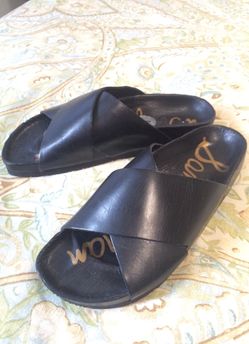 NEW SAM EDELMAN Black Crisscross Sandals