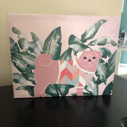 Pug Dog Painting