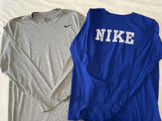 In Great Condition Nike Long Sleeve T-shirts ( 1- Dry Fit And The Other Cotton)