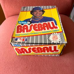 1989 Fleer Baseball  Wax Box