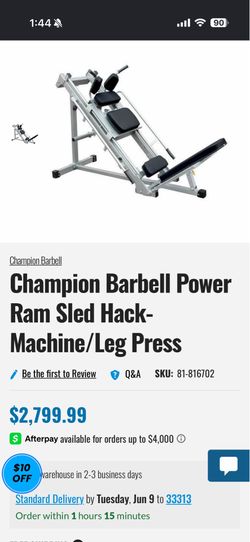 Power Ram Sled Hack-Machine/Leg Press