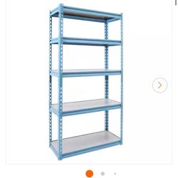 NEW IN BOX KING'S RACK Blue 5-Tier Boltless Tier Height Adjustable Steel Frame Garage Storage Rack Shelving Units (42 in. W x 16 in. D x 72")
