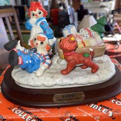 Raggedy Ann & Andy Flambro “Oops!” Porcelain Figurine 79/3500 Limited Edition + Box