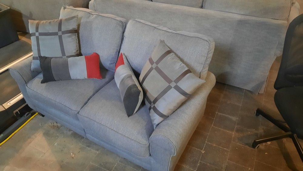Love Seat With Pillows