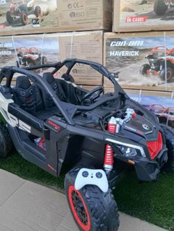 Electric Ride On Car Can Am Big 2 seater 48volts double battery with remote or kids drive 4x4