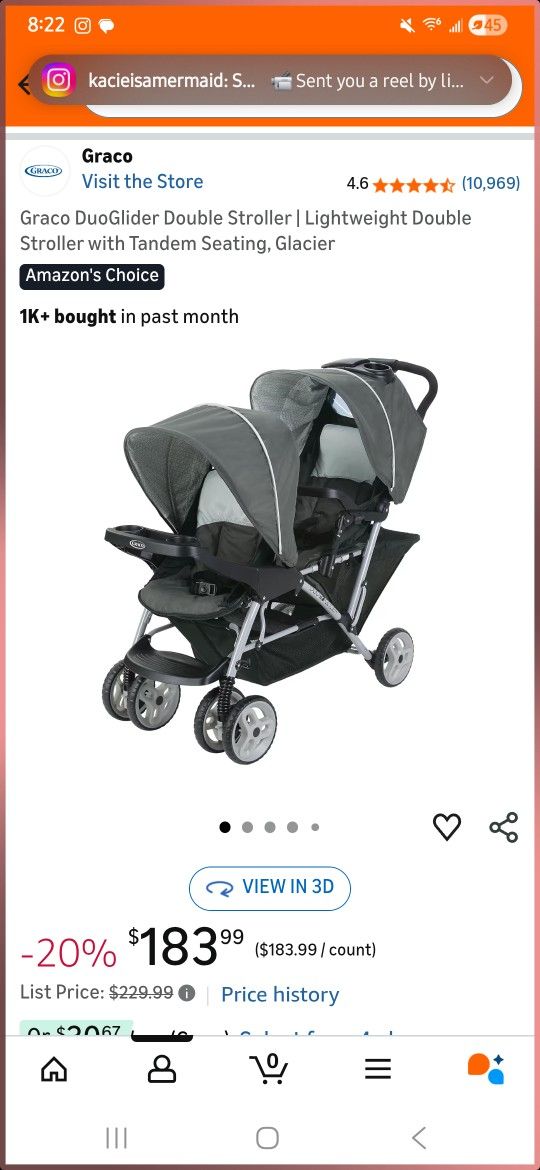 GRACO Duoglide Stroller, Double Stroller