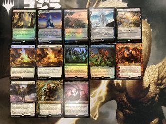 Zendikar Rising foils showcase borderless extended expeditions
