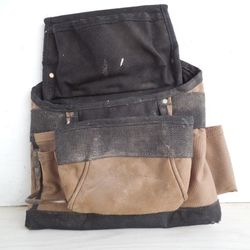 5 Pocket 2 Pencil Slot Tool Pouch Bag Holder 