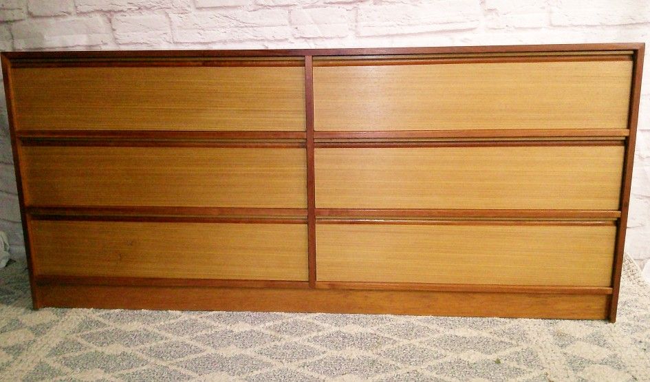 Danish Teak 6 Drawer Dresser - Delivered