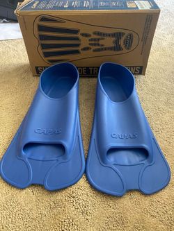 CAPAS Swim Fins, Short Blade Lap Swimming Fins for Adult XXL