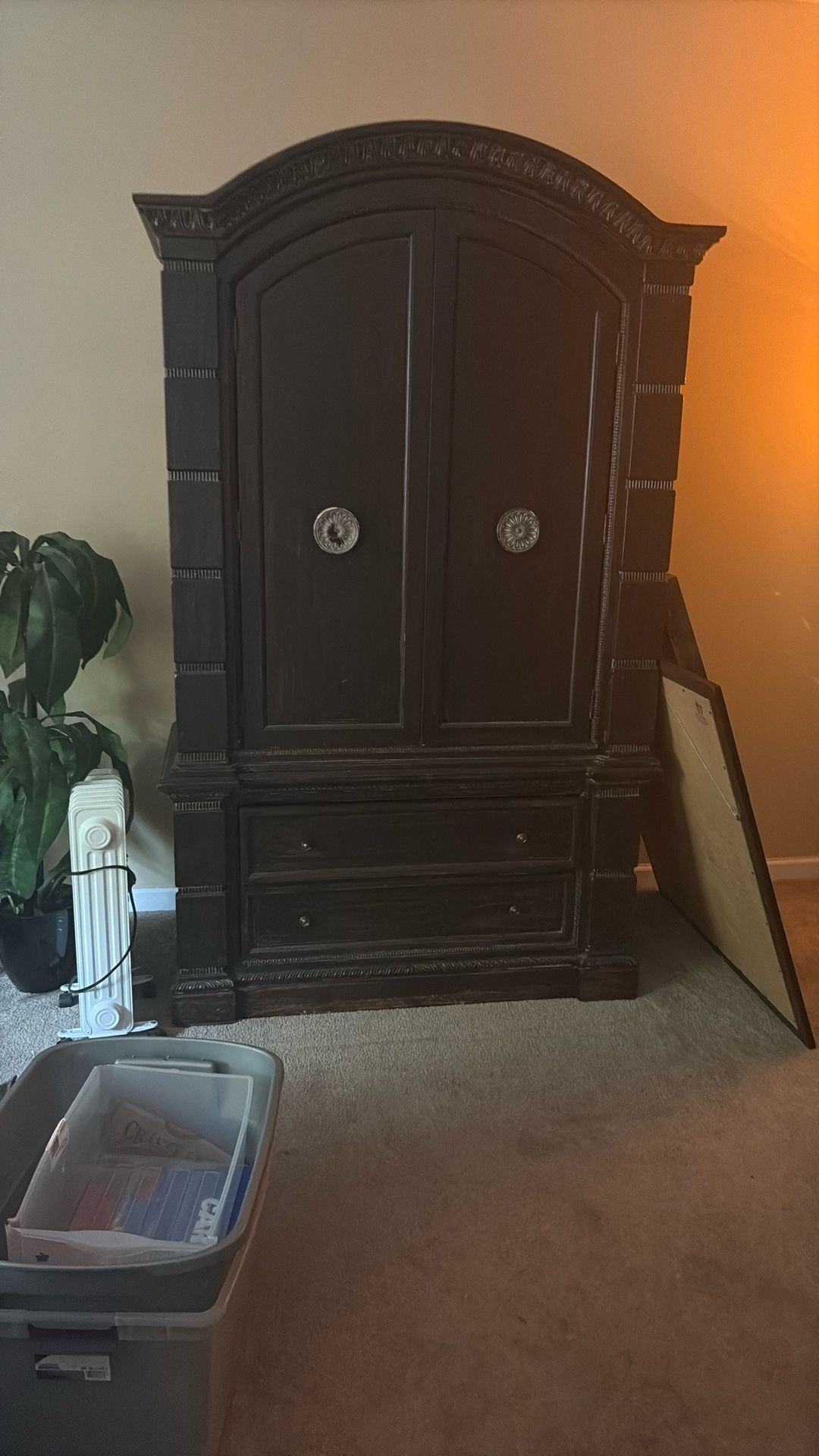 Free …TV Stand And Lots Of Storage ..two Bottom Drawers
