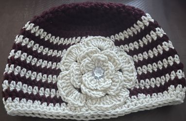 Adult Hat Crocheted Handmade
