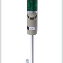 Industrial Signal Column, LED Alarm Tower Lamp Flash Indicator, 2-Layer Stack Warning Light With Buzzer for Safety (24V/Sound/Steady ON)