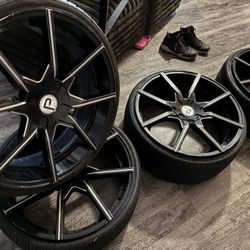 Pinnacle 22’ Universal Rims & Tires