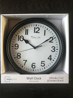 Mainstays Wall Clock Sterling & Noble