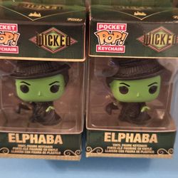 Wicked Elphaba 2 Keychains Pocket Funko Pop Combo Set