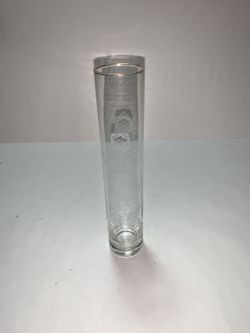 Etched Bud Vase 8”