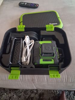 Huepar. Nivel. Láser 360 autonivelante nivelador láser de línea Cruzada verde recargable