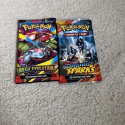 Mega Evolution Pack and Surging Sparks Pack
