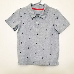 Carter's Gray Lighthouses & Sailboats Shirt For Boys.