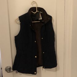 NEW Navy Blue Weatherproof Quilted Vest