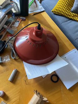 IKEA SOMMARLANKE LED Pendant Lamp Light Indoor Outdoor Red 15" Unused & Boxed