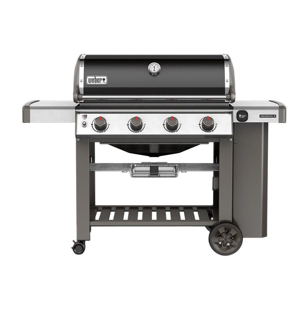 Weber Genesis II E-410 4-Burner Propane Gas Grill in Black with Built-In Thermometer