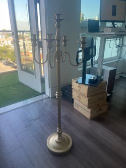 Gold Metal Wedding Candelabra Tall Candle Holder Stand