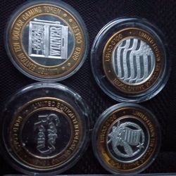 4 Gold Coast Silver Stikes Coins