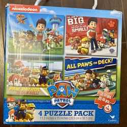 Paw Patrol 4 Packs Puzzles