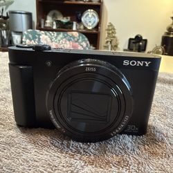 Sony Cyber Shot DSC HX80 Digital Camera WiFi 18.2MP W Battery, Sd Card - Black