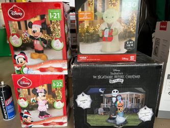 Disney Christmas And Halloween Inflatables