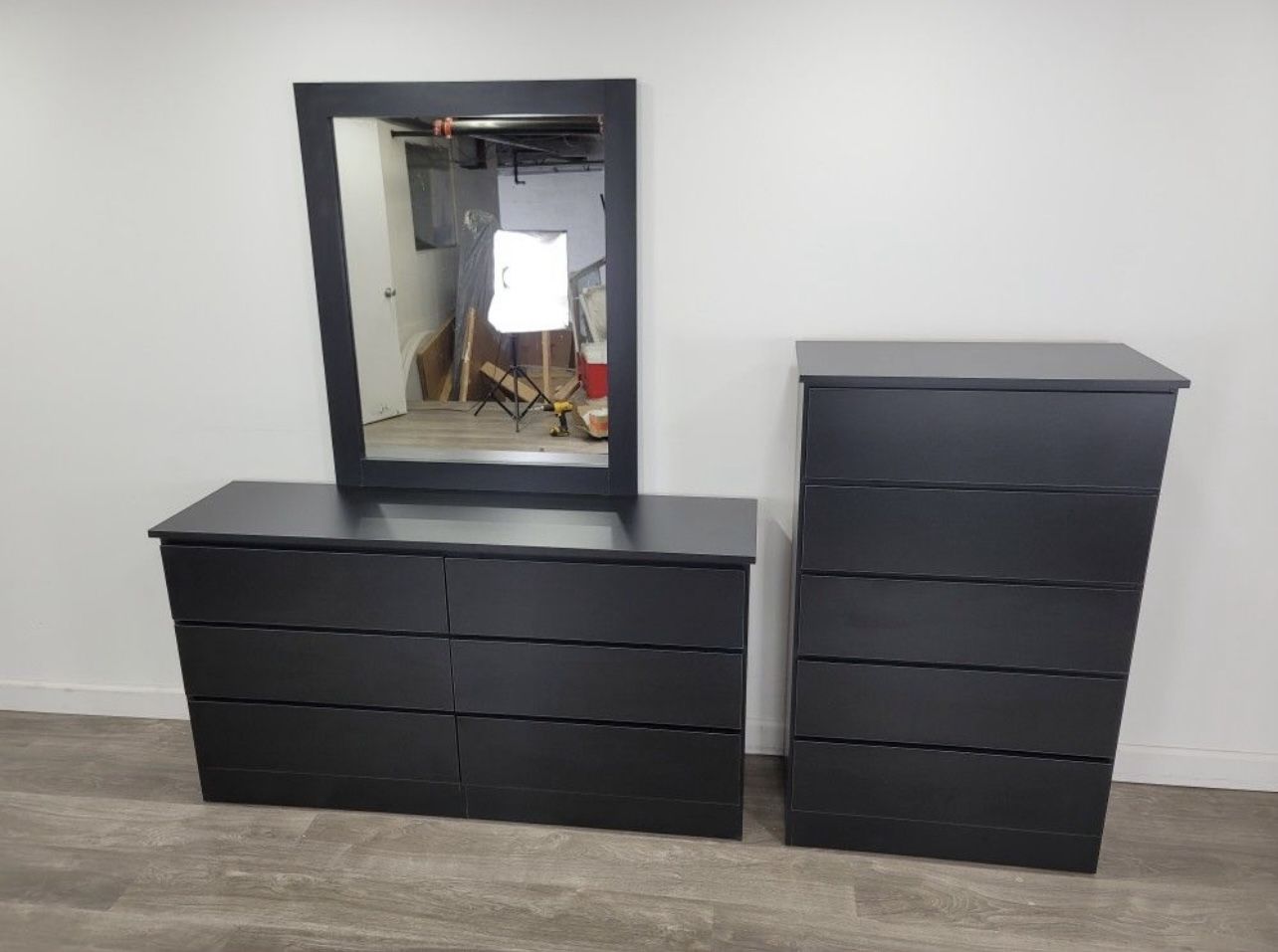 Dresser Whit Mirror And Chest - Cómoda Con Espejo Y Gavetero 