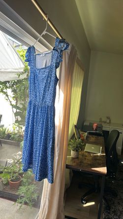New Blue flower dress