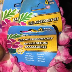 4pack, 4 Piece Lei Accessory Set 