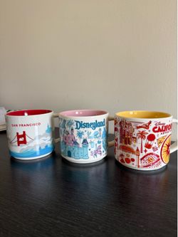 Starbucks You Are Here Mug set - Disneyland & California Parks + SF