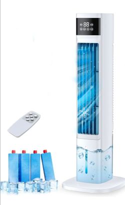 Portable Air Conditioners for Room, 3-in-1 Evaporative Air Cooler, Fast Cooling Portable AC Unit/24H Timer, Remote Oscillating Tower Fan, 4 Modes 3 Sp