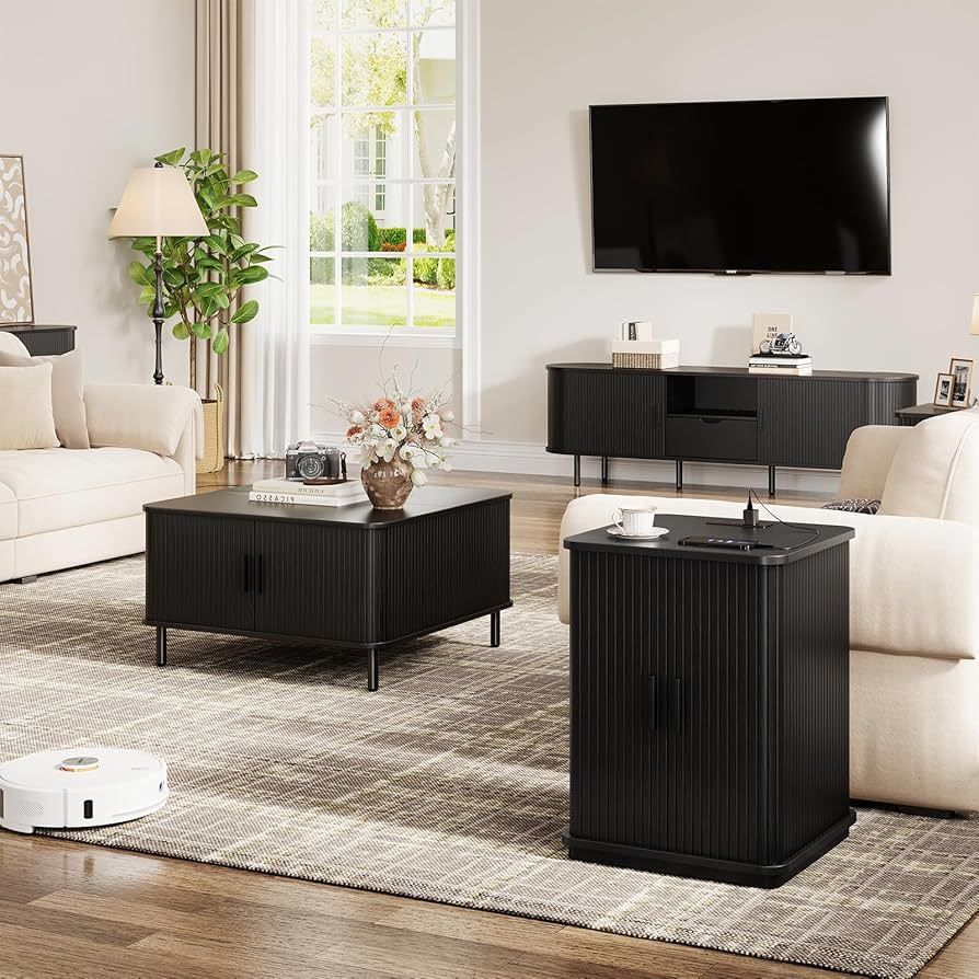 B235 $50 Square End Table with Storage