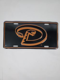 Diamondbacks licenses plate