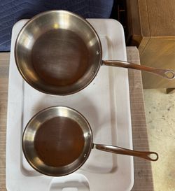 Mauviel M'Cook 5-Ply Stainless Steel Frying Pan Set (7.8" and 10.2") - Made in France