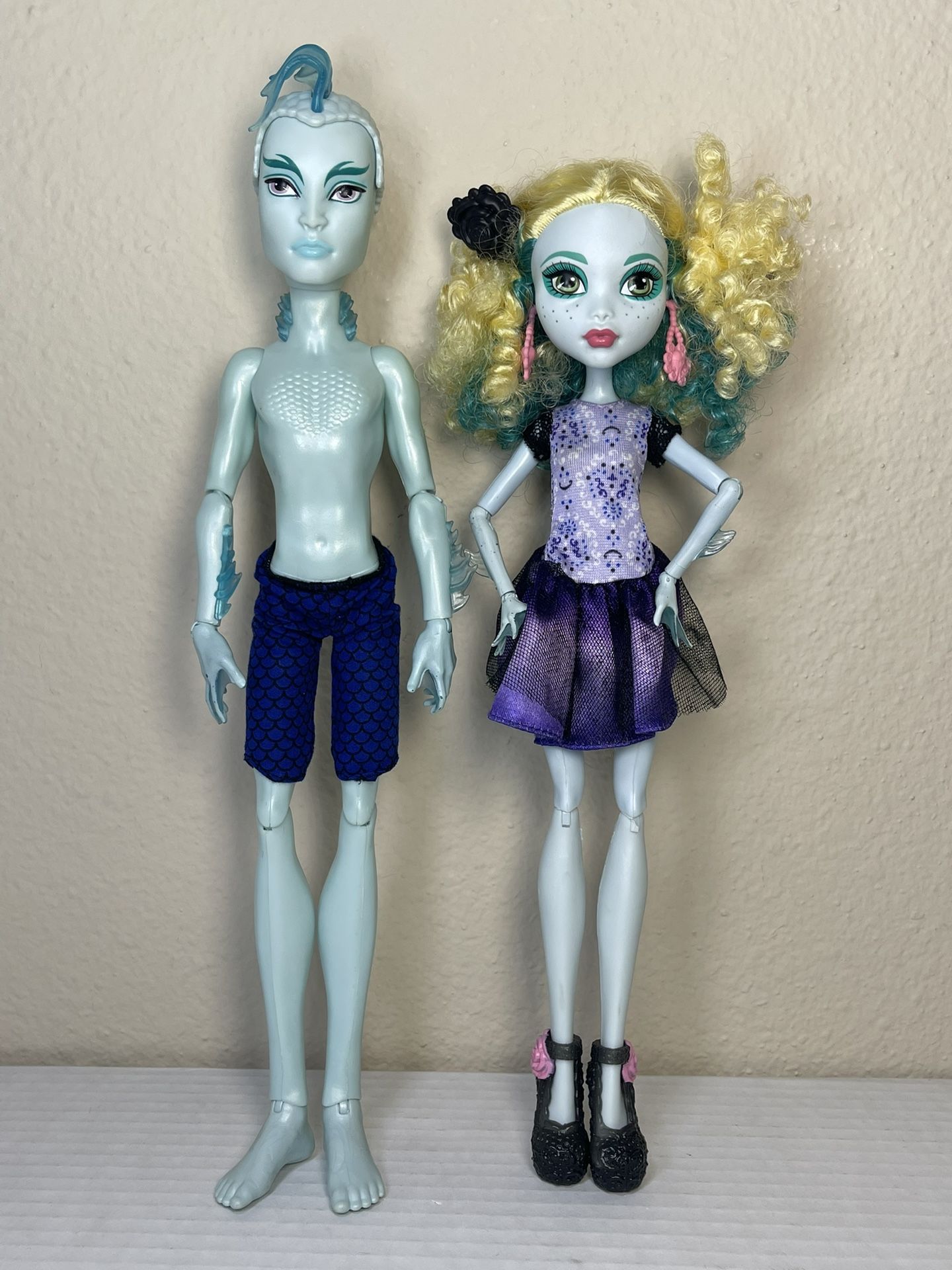 Lot Of 2 : Monster High Lagoona Blue & Gil Webber Dolls
