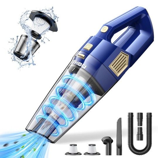 Handheld Vacuum Cordless, 15000PA Powerful Suction Car Vacuum Cleaner Lightweight with Multi Accessories, Hand held Vacuum Cleaner Dust Busters Cordle