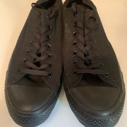 Size 14 Black Converse Worn Once 