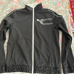       Puma-Sport-LIfestyle-Zip-Up-Track-Jacket & Pants Black-White - S