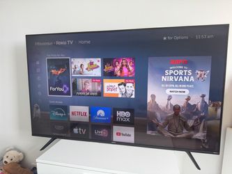 Hisense Roku Smart TV 55 inches more 2 support